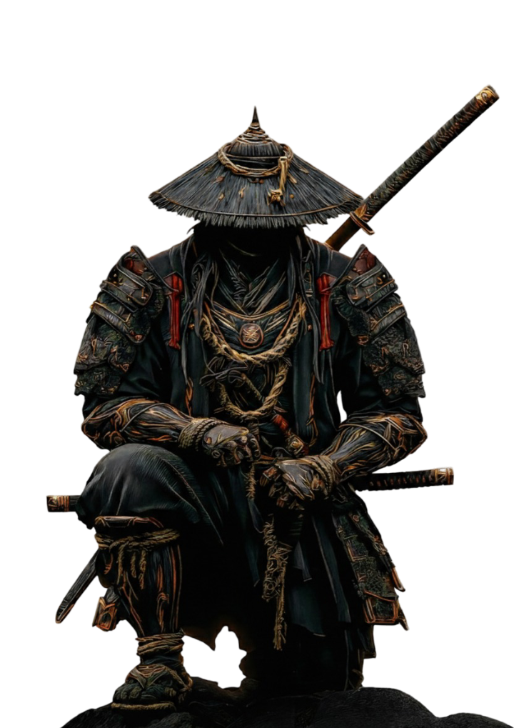 Samurai warrior close-up