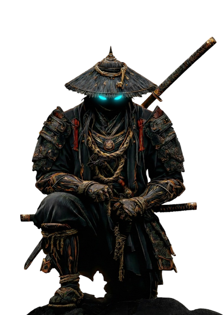 Samurai warrior silhouette